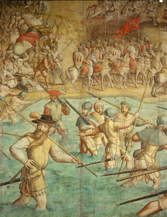 Kriegszug Kaiser Karls V. gegen Tunis (1535): Schlacht bei Tunis by Jan Cornelisz Vermeyen