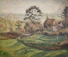 L’Eucalyptus by Lucien Pissarro