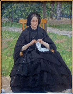 La dame en noir by Carolus-Duran