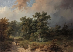 Landscape in Guelders by Anthonie Jacobus van Wijngaerdt