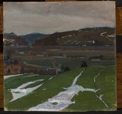 Landscape near Vilnius by Henryk Szczyglinski