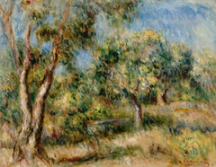 Landscape of Cagnes by Auguste Renoir