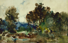 Landscape Sketch by Joseph Frank Currier