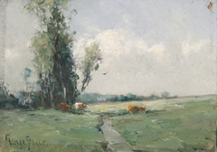 Landscape with a Stream by George A Boyle