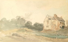 Landscape with Deserted Farmstead - Cornelius Varley - ABDAG003552 by Cornelius Varley