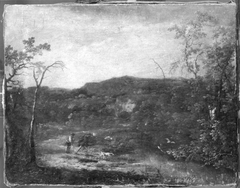 Landschaft mit Jäger by Georges-Frédéric Meyer