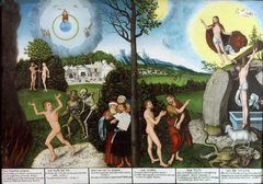 Law and Gospel by Lucas Cranach the Elder