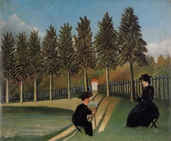 Le Peintre et son modèle by Henri Rousseau