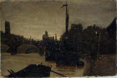 Le Pont des Arts by Charles-Émile Cuisin