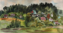 Lithuanian village by Natalia Mikhalchuck