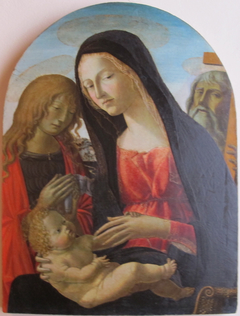 Madonna and Child with Saint John the Baptist and Saint Andrew by Neroccio di Bartolomeo de' Landi