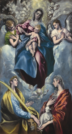 Madonna and Child with Saint Martina and Saint Agnes by El Greco