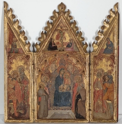 Madonna and child with saints by Master of the Panzano Triptych