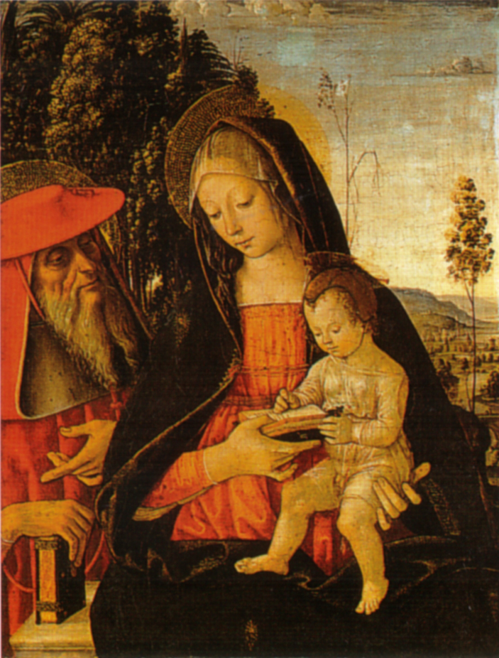 Madonna with Writing Child and St. Jerome