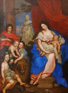 Maria Kasimira, wife of John III. Sobieski, with her children by Anonymous