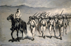 Mexican Infantry "On the March" by Frederic Remington