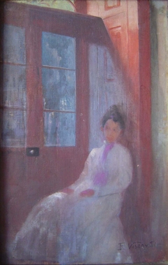 Moça na porta by Eliseu Visconti