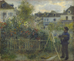 Monet Painting in his Garden at Argenteuil
