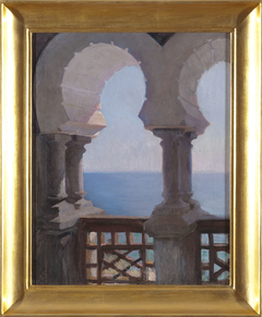 Moorish porch of the Bakhchi-Dere villa in Yalta. From the journey to Crimea by Jan Ciągliński