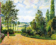 Octave Mirbeau's Garden, the Terrace, Les Damps by Camille Pissarro
