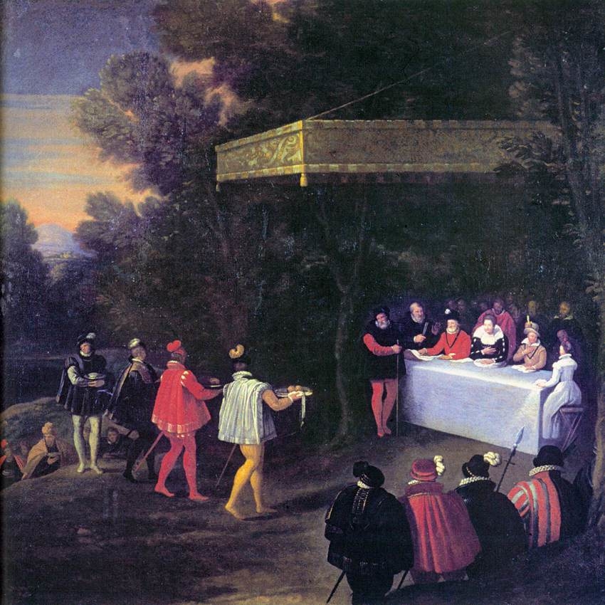 Outdoor Banquet for Henry IV of France and His Family