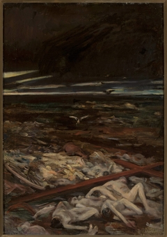 Pestilence, right-hand section of the triptych “Disaster” by Albert Chmielowski
