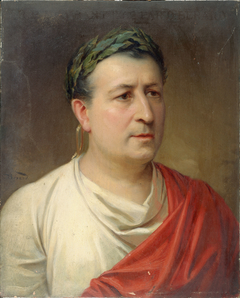 Portrait d'Henri Maubant (1821-1902), sociétaire de la Comédie-Française dans le rôle d'Auguste dans Cinna by Daniel Bérard