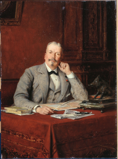 Portrait d'Olympe Hériot (1833-1899), homme d'affaires by Théobald Chartran