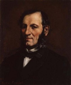 Portrait de Gustave Chaudey by Gustave Courbet