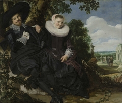 Portrait of a Couple, Probably Isaac Abrahamsz Massa and Beatrix van der Laen by Frans Hals