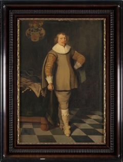 Portrait of a man from the Van Cammingha family by Harmen Willems Wieringa