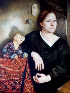 Portrait of a woman by Laura van den Hengel