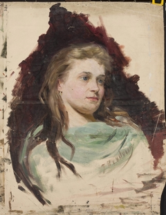 Portrait of a young woman, sketch by Józef Brodowski the Elder
