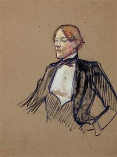 Portrait of Charles Conder - Henri de Toulouse-Lautrec - ABDAG003036 by Henri de Toulouse-Lautrec