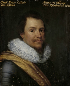 Portrait of Ernst Casimir I, Count of Nassau-Dietz by Unknown Artist