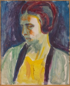 Portrait of Female Model by Edvard Munch