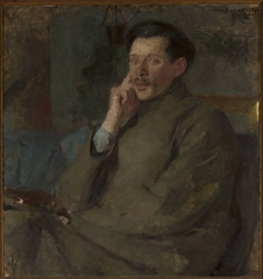 Portrait of Franciszek Mączyński (1874–1947), architect by Olga Boznańska