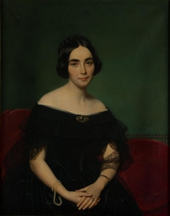 Portrait of Hélène Charlotte Juliette de Bourge by Louise Adélaïde Desnos