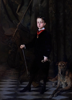 Portrait of King Alfonso XII of Spain as a child by Cécile Ferrère