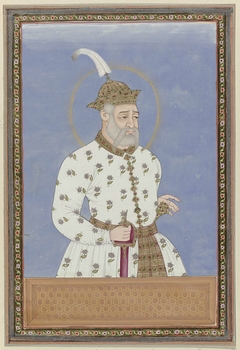 Portret van Bara Malik; hij is eerst vizier geweest van de sultan die over de stad Bidar regeerde (?); later werd hij heerser van Golconda en heeft hij Golconda gesticht by Unknown Artist