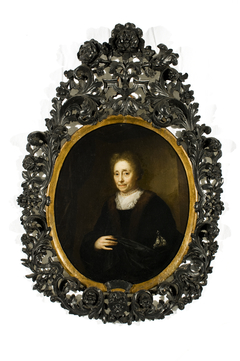 Portret van Elisabeth Schaep-van Strijen, echtgenote van Mr. Pieter Schaep by Arnold Boonen