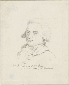 Portret van Johannes Huibert Prins by Gerardus Johannes Verburgh
