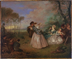 Quadrille (La Contredanse) by Antoine Watteau