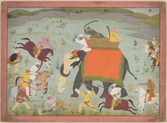 Raja Balwant Singh's Hunt by Nainsukh