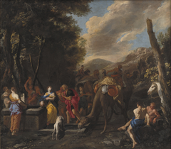 Rebecca and Eliezer at the Well by Domenico Gargiulo