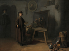 Rembrandt in his Studio