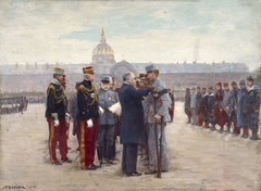 Remise de décorations sur l'esplanade des Invalides par le président Poincaré, le 17 septembre 1915 by Joseph-Félix Bouchor