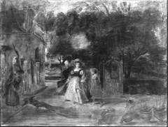 Rubens und seine zweite Frau im Garten (nach Rubens) by Franz von Lenbach