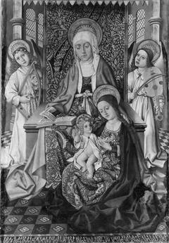 Saint Anne Enthroned with the Virgin and Child by Master of Osma