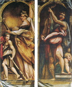 Saint Cecilia and David by Parmigianino